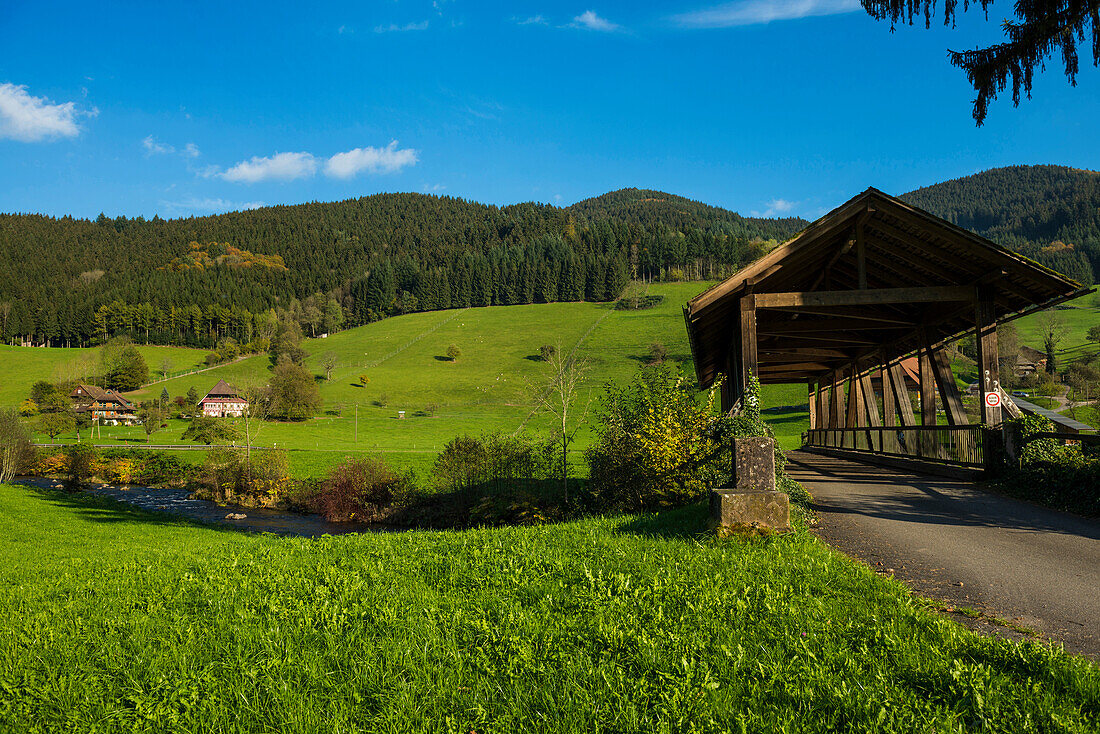 Wolfach valley, near Wolfach, Ortenau, Black Forest, Baden-Wuerttemberg, Germany