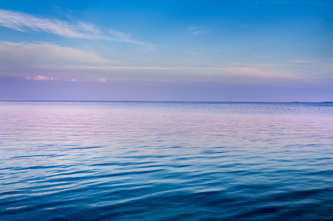 Blick auf das Meer, Nordfriesische Inseln, Nordfriesland, Schleswig-Holstein, Deutschland