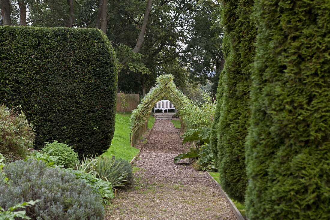English garden, Rockwood, Newbury, West Berkshire, England, United Kingdom