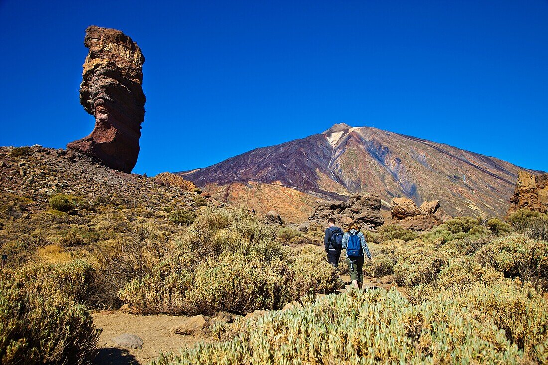 Roque Cinchado. Roques de Garcia. Teide National Park. Tenerife. Canary Islands. Spain.
