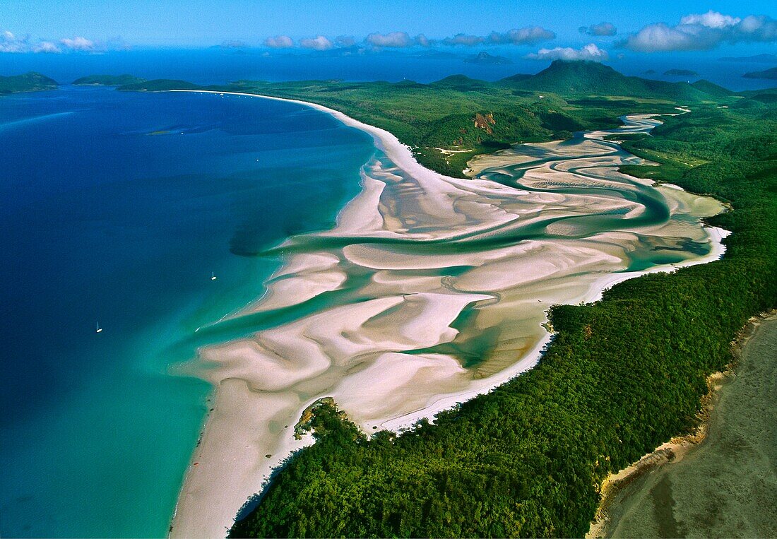 Whitehaven Beach.Whitesunday Islands. Great Barrier Reef. Australia.