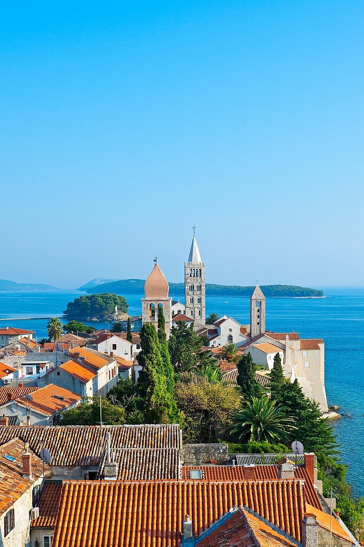 View from Christoph Church, Rab Island, Croatia