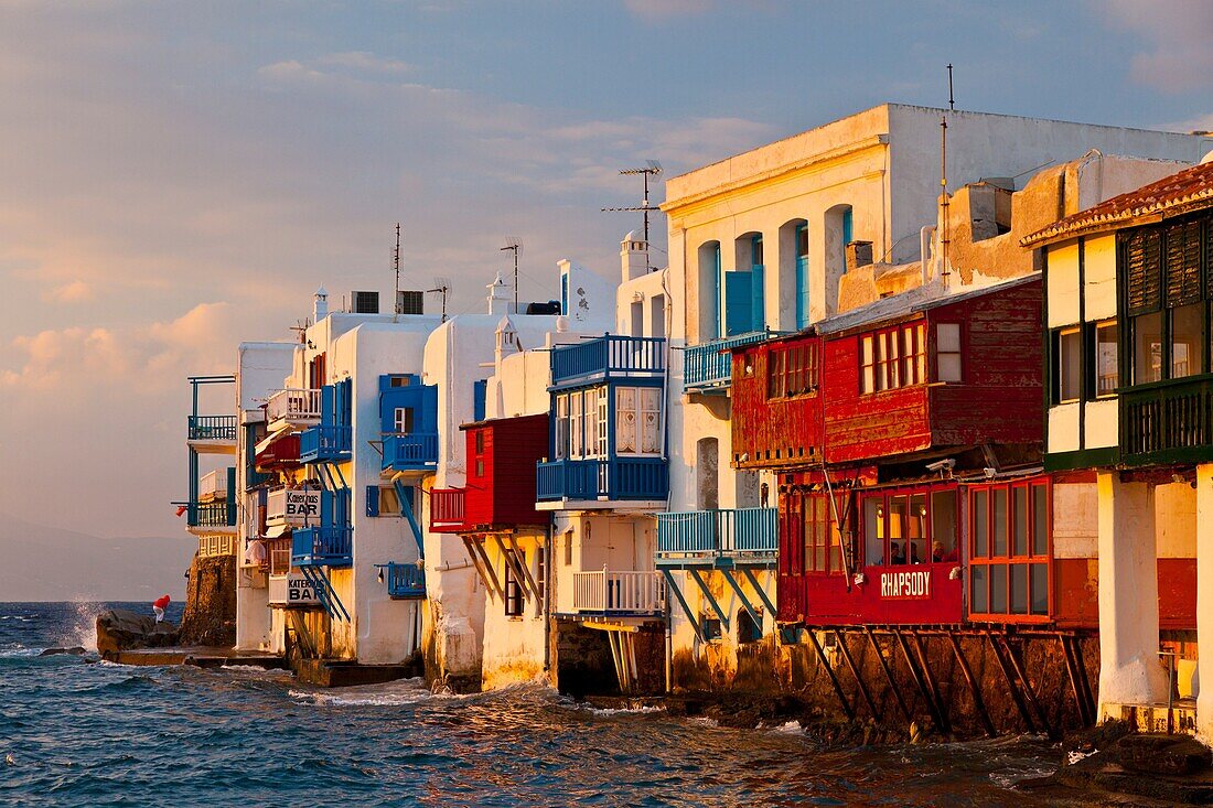 Little Venice District, Mykonos Island, Greece.