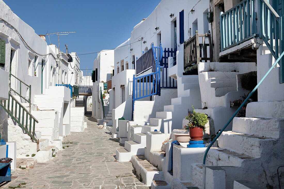 Island of Folegandros, Cyclades, Greece, historical kastro, the center of the town