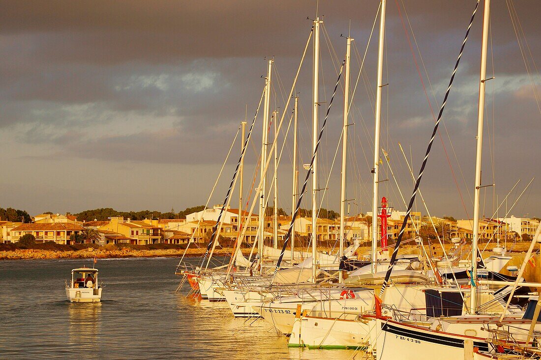 Yachthafen Estanyol Migjorn Llucmajor Mallorca Balearen Spanien