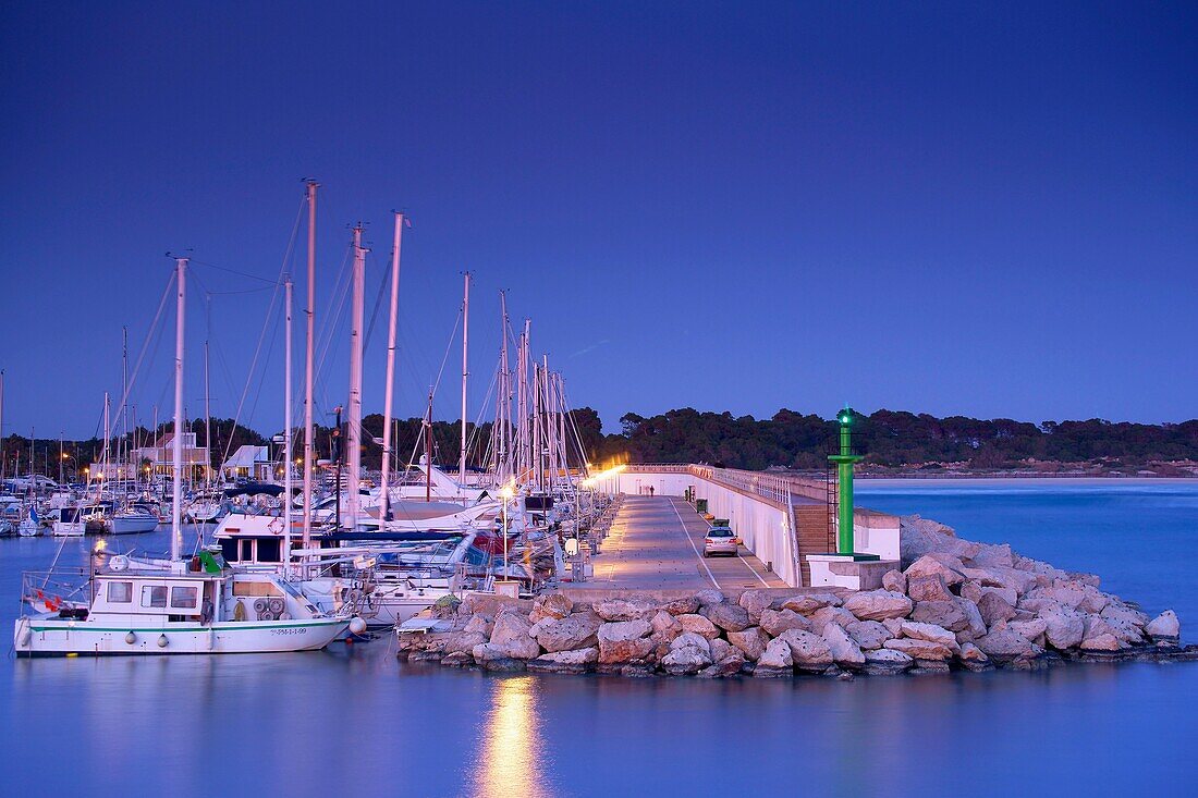 Puerto de Sa Rapita Campos Migjorn Mallorca Balearen Spanien