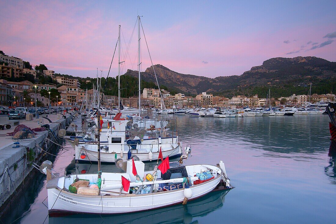 Port de Soller Mallorca Tramuntana Spanien Balearen