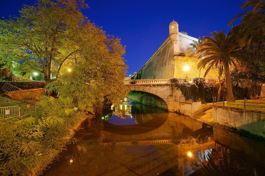 Sa Riera und Baluarte de Sant Pere Mallorca Palma Spanien Balearen