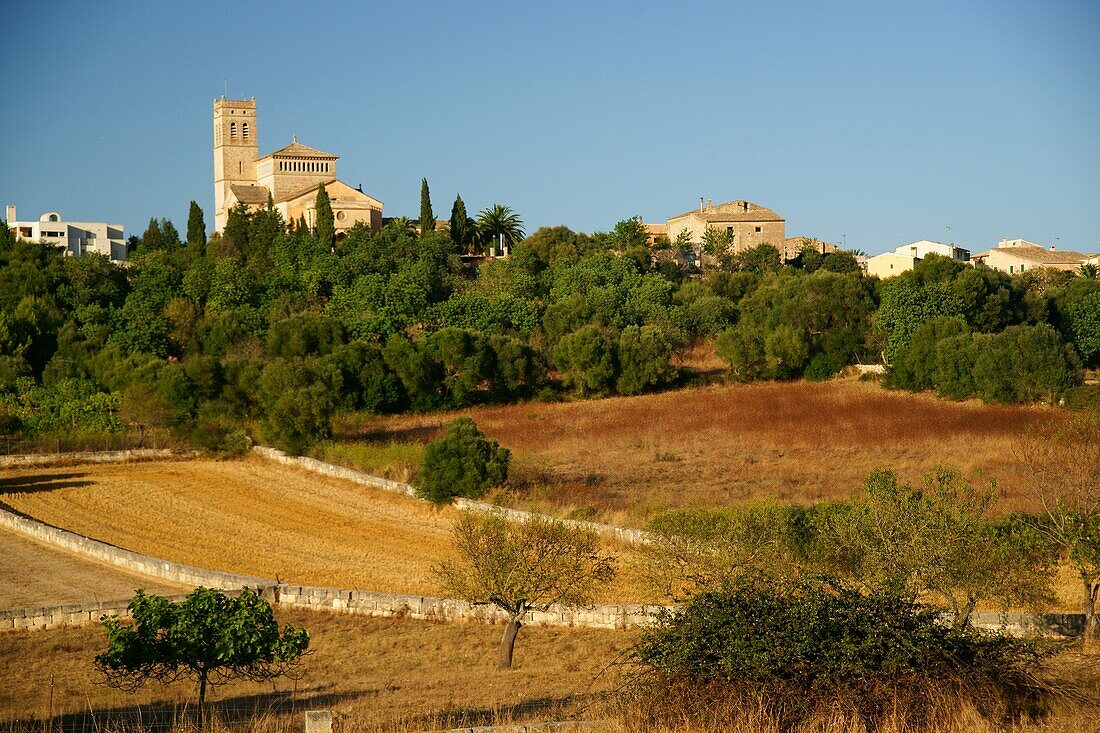 Pfarrkirche Unserer Lieben Frau von Atocha XVI Jahrhundert Ariany Mallorca Illes Balears Es Pla Spanien