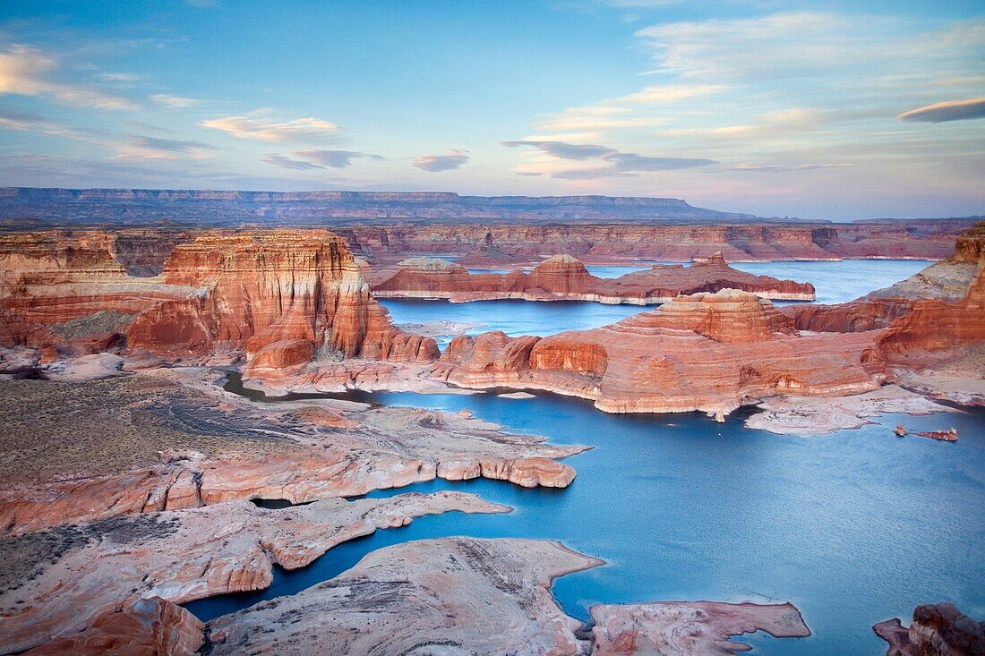 Dusk over Padre Bay and Lake Powell from Alstrom Point, Glen Canyon National Recreation Area Utah