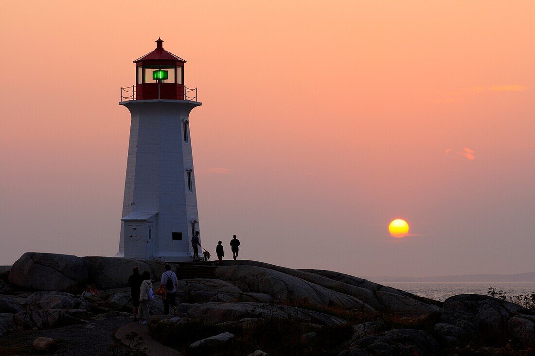 Peggy's Cove Lighthouse in Nova Scotia, Canada