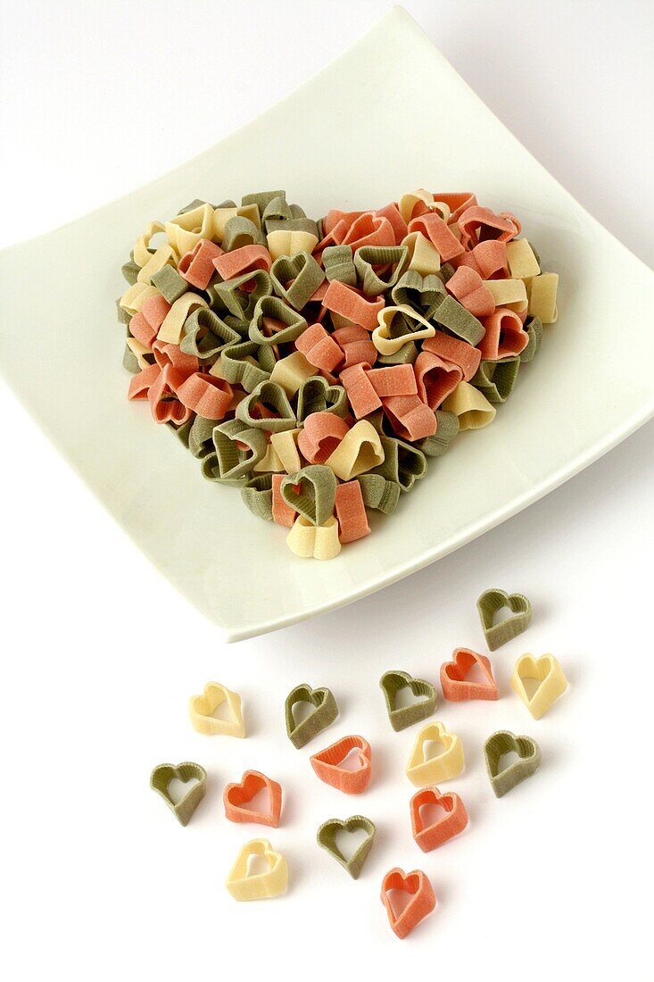Heart shaped pasta