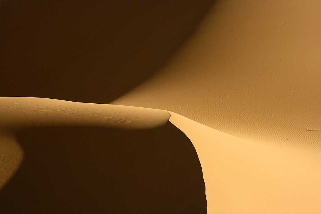 Dunes in Oued Tin Tarabine. Tassili Ahaggar. Sahara desert. Algeria.