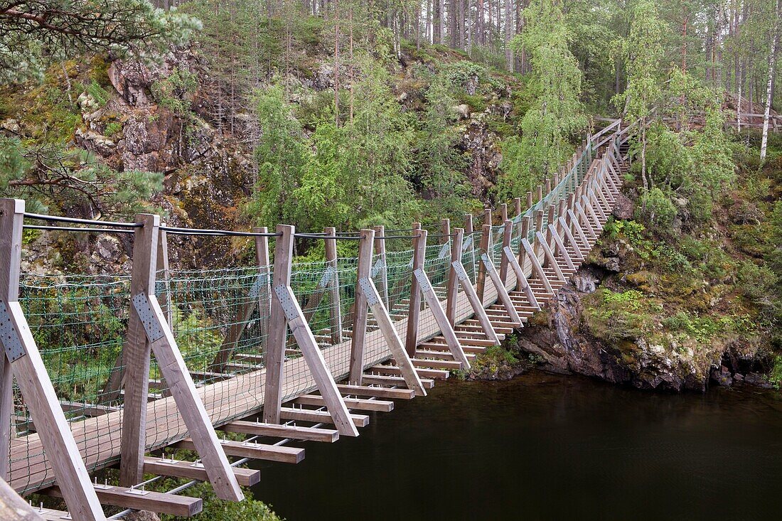 Kitkajoki river, Pieni Karhunkierros day trail, National Park of Oulanka, Kuusamo, Finland