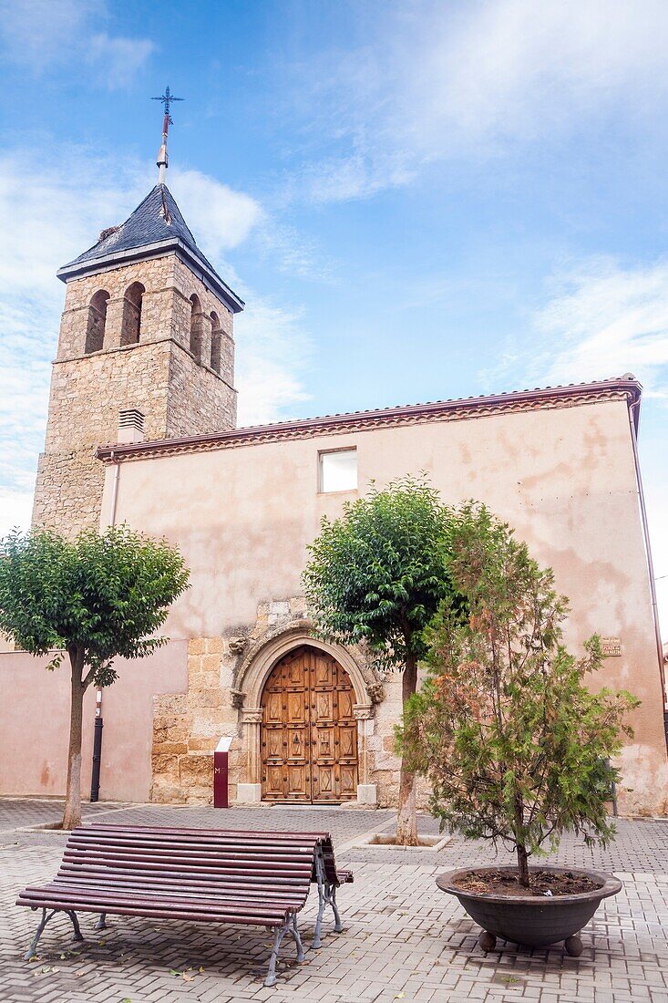 Church of San Martin in Mansilla de las Mulas, Way of St. James, Leon, Spain.