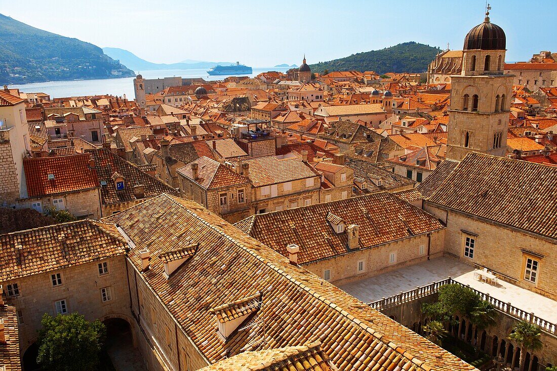 Franciscan Monastery rooftops - Dubrovnik, Croatia