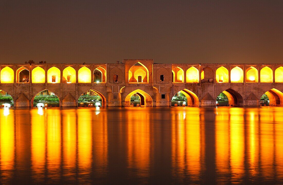 The Se-o-se bridge or Bridge of 33 arches, Isfahan , Iran