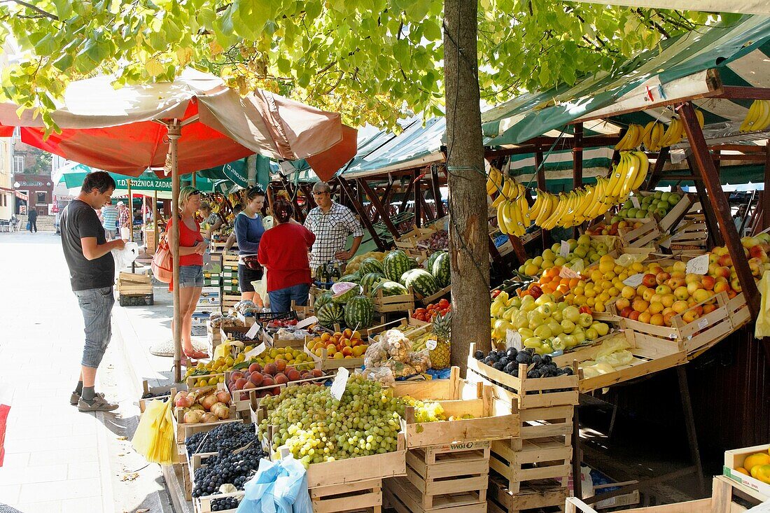 Food market, Zadar, Croatia
