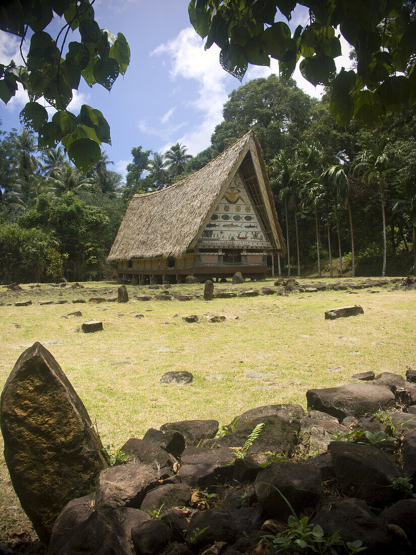 A traditional mens ceremonial hut, Palau, Federated States of Micronesia.