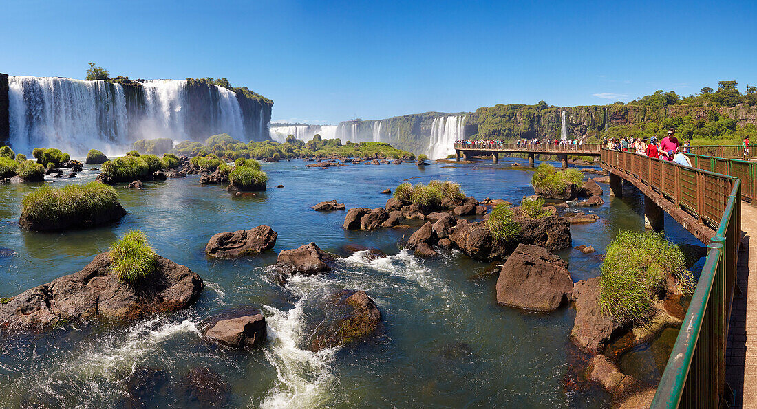 Iguazú-Wasserfall-Nationalpark. Misiones Argentinien. Iguau. Paran?. Brasilien.