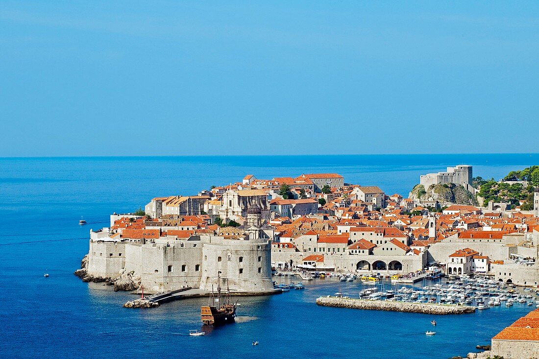 Old medieval city. Dubrovnik. Dalmatian coast. Croatia.