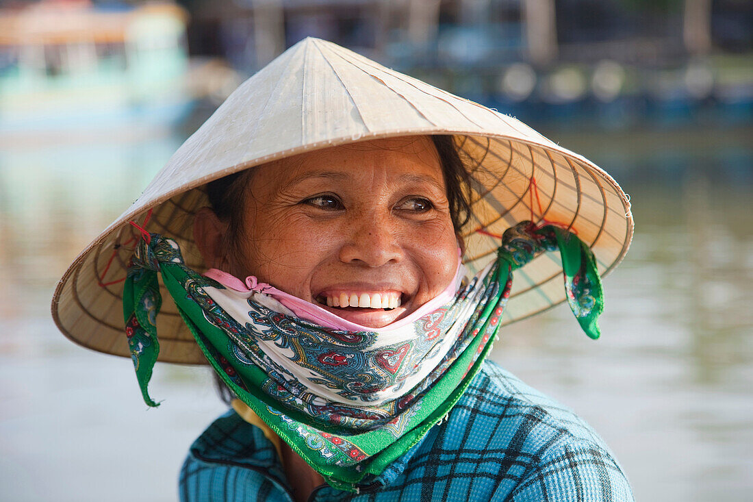 Vietnam, Hoi An, Portrait of Woman