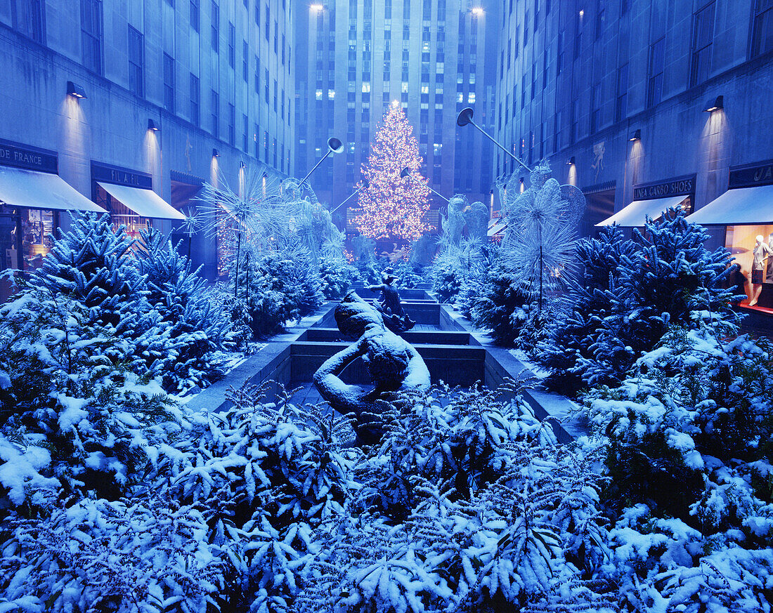 Christmas Display, Rockefeller Center, New York, New York