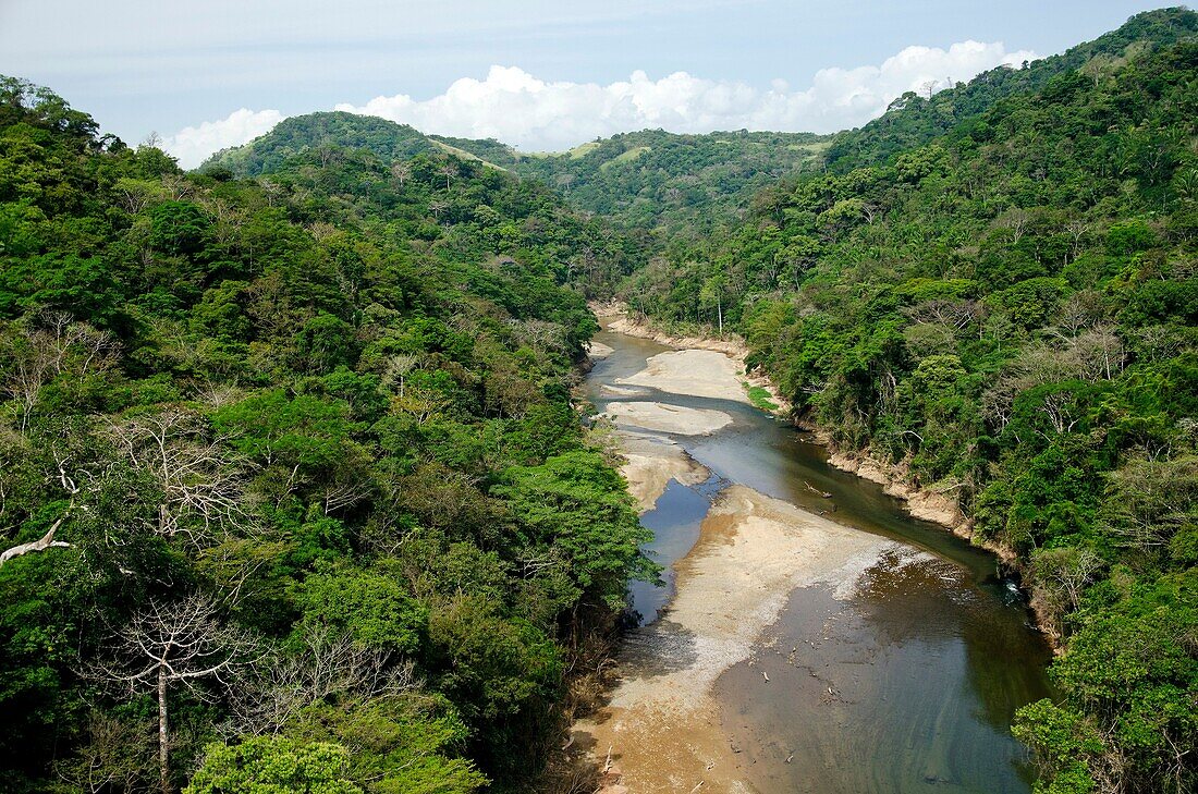 Chagres river bed and rainforest  Chagres National Park, Panama province, Panama, Central America