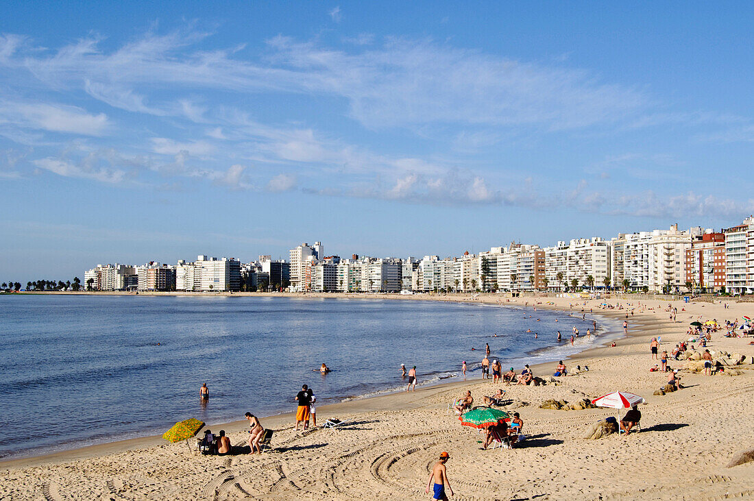 Pocitos beach, Montevideo, Uruguay
