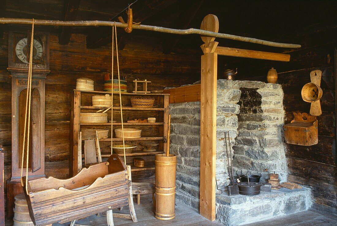 Hardanger folkmuseum, Utne village, Hardangerfjord, Norway