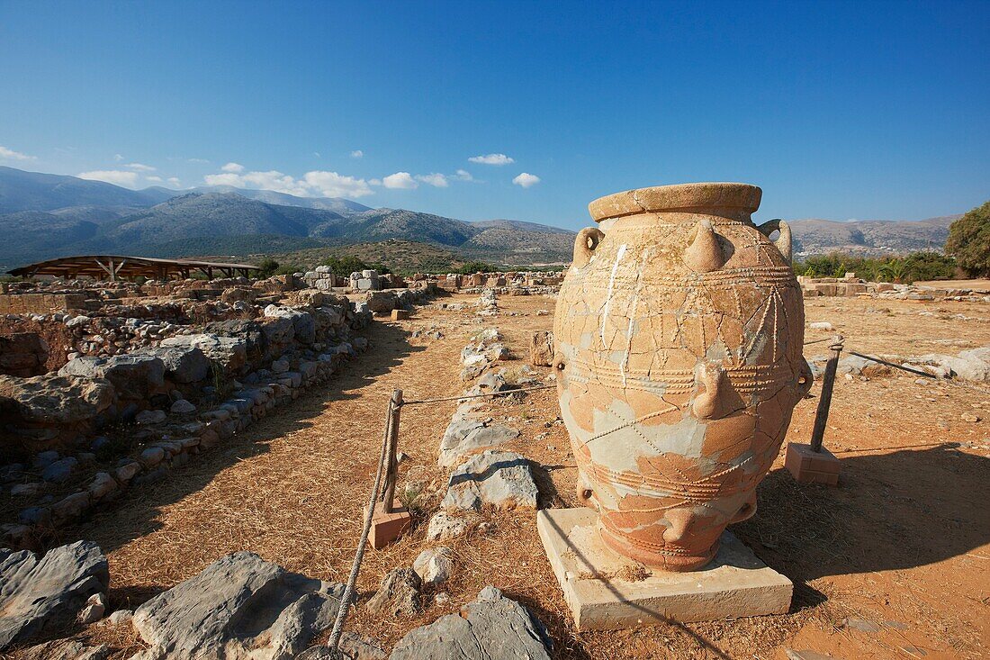 Ruins of the Minoan Palace of Malia  Crete, Greece