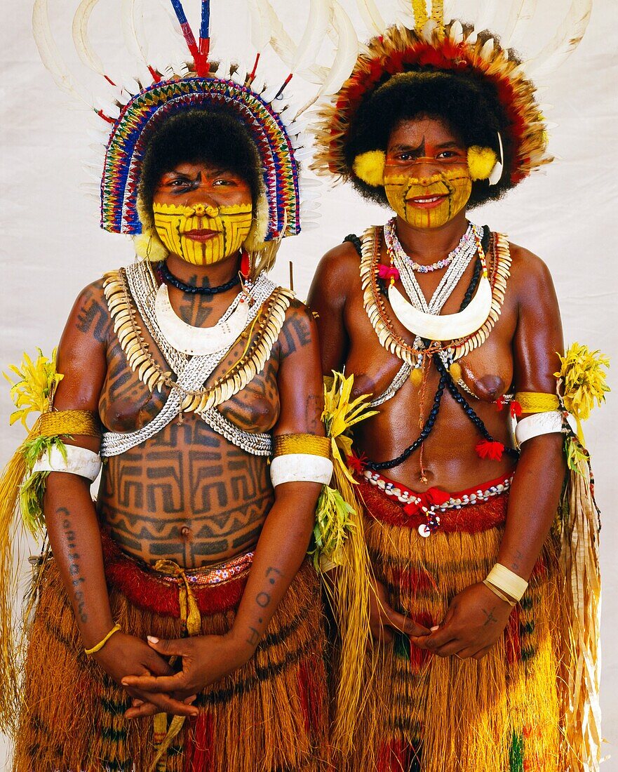 Two Mekeo women from Waima Village in the Central Province of Papua