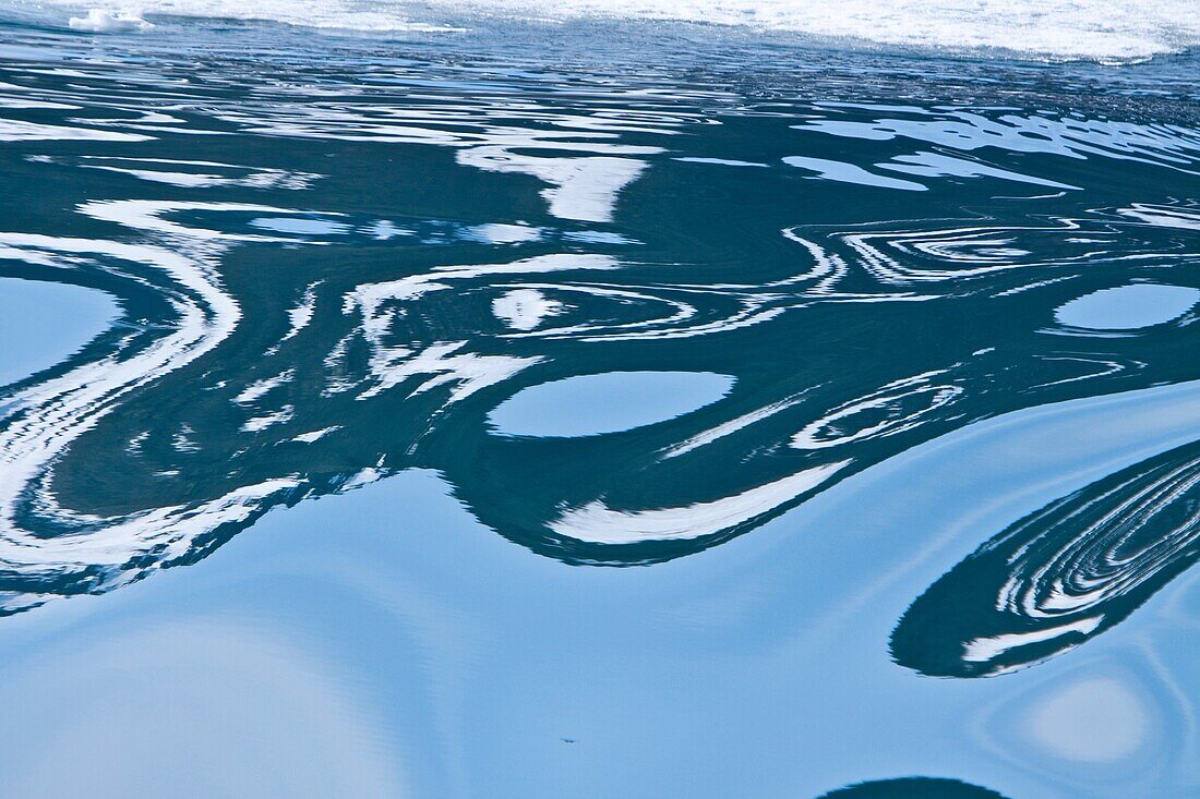 Patterns in the wake of the Lindblad Expedition ship National Geographic Explorer in the Svalbard Archipelago in the summer months  MORE INFO Lindblad Expeditions has run expeditions to Svalbard since the 1980s and remains one of the premier Arctic Expedi
