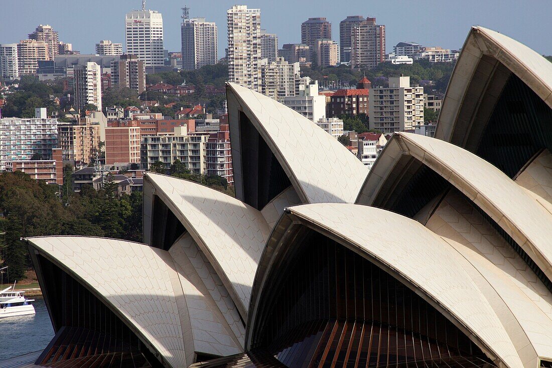 roof of the famous opera in Sydney, New South Wales, Australia