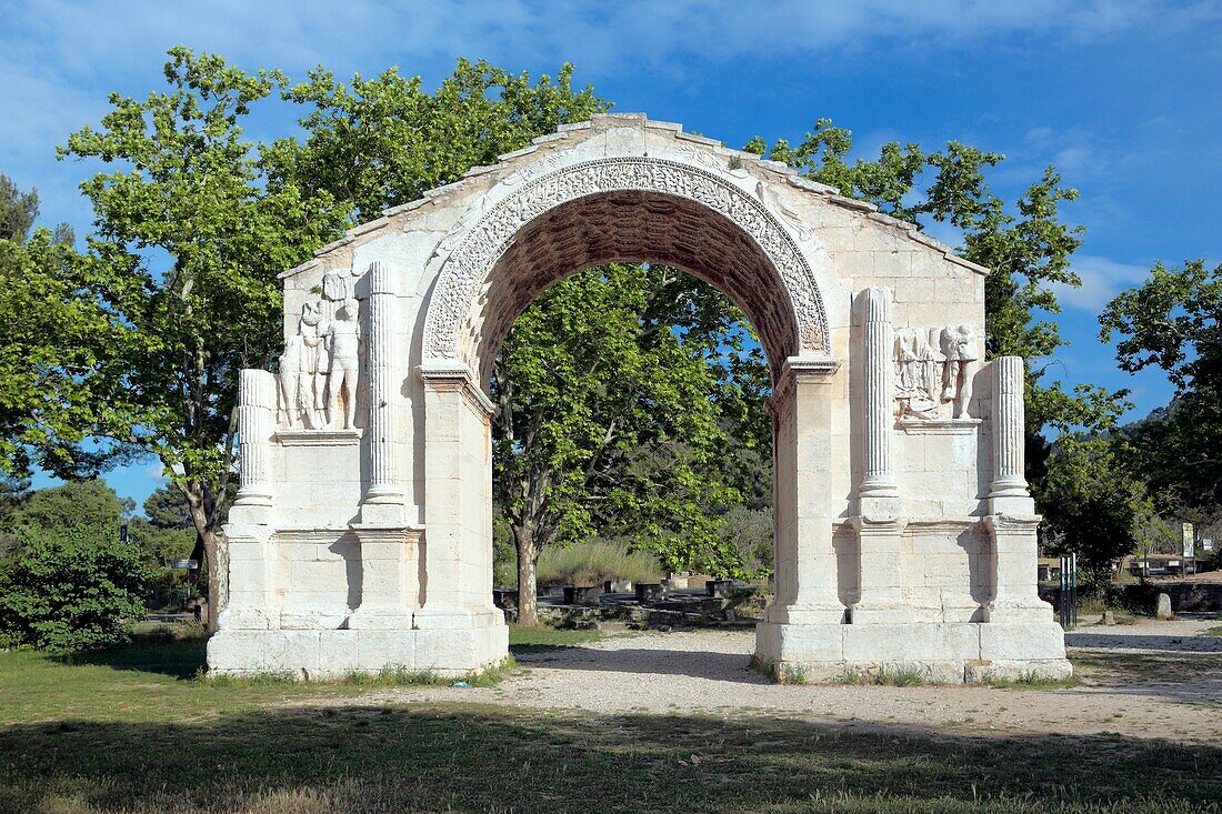 Roman site Les Antiques of Glanum, Saint-Remy-de-Provence, Provence, France