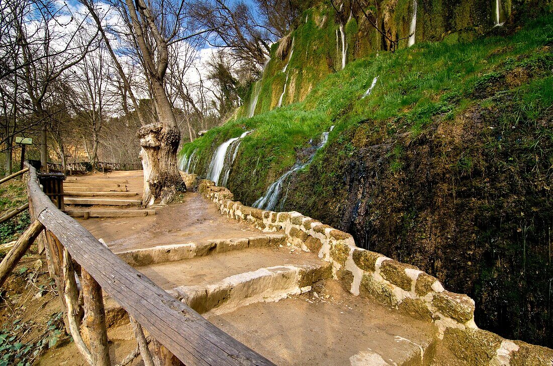 Piedra river canyon, Monasterio de Piedra Natural Park, Nuevalos, Zaragoza province, Aragon, Spain