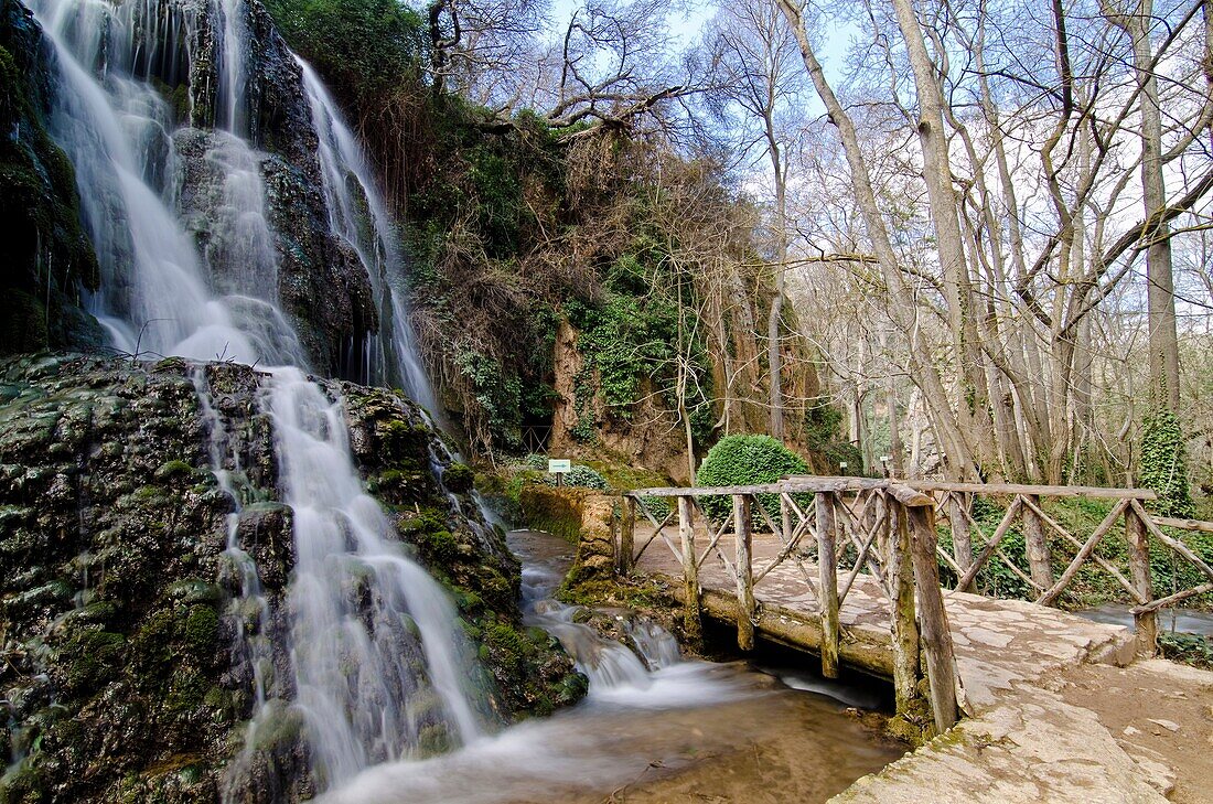 Piedra river canyon, Monasterio de Piedra Natural Park, Nuevalos, Zaragoza province, Aragon, Spain