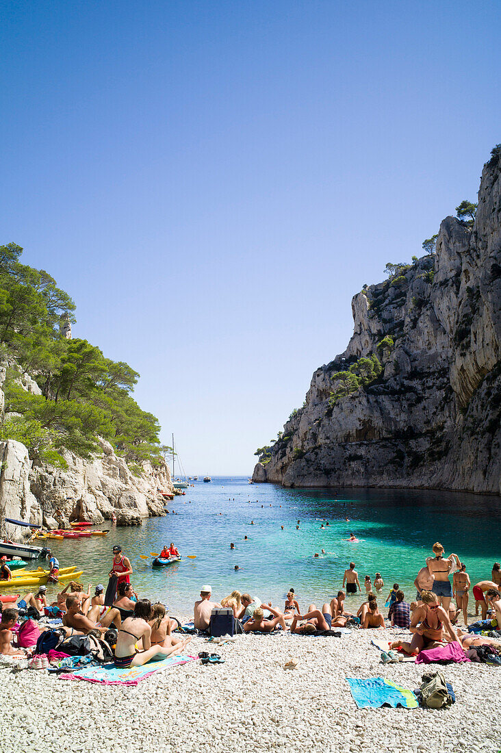 beach at Calanque d'En Vau, Bouches-du-Rhone, France