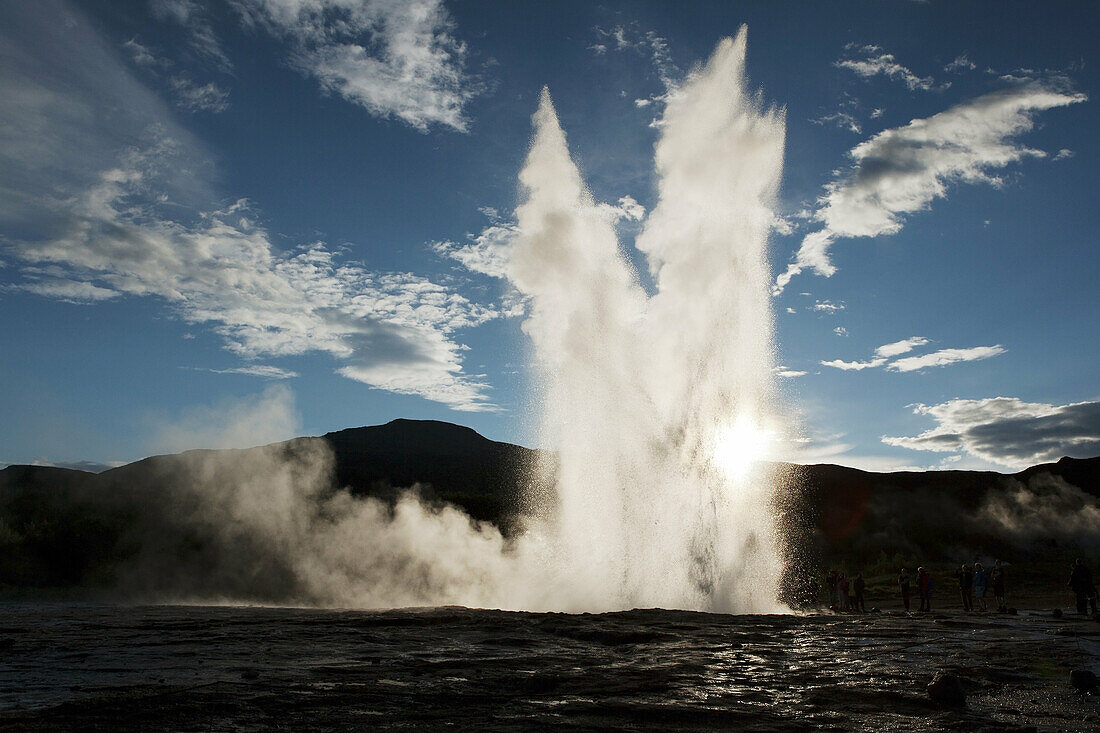 Strokkur Geysir - Golden Circle - Southwestern Iceland.