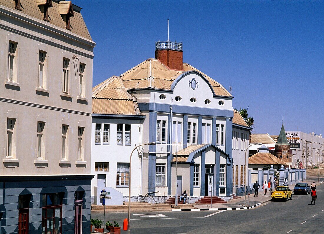 Namibia, Luderitz, Bismarck Strasse, german colonial architecture,