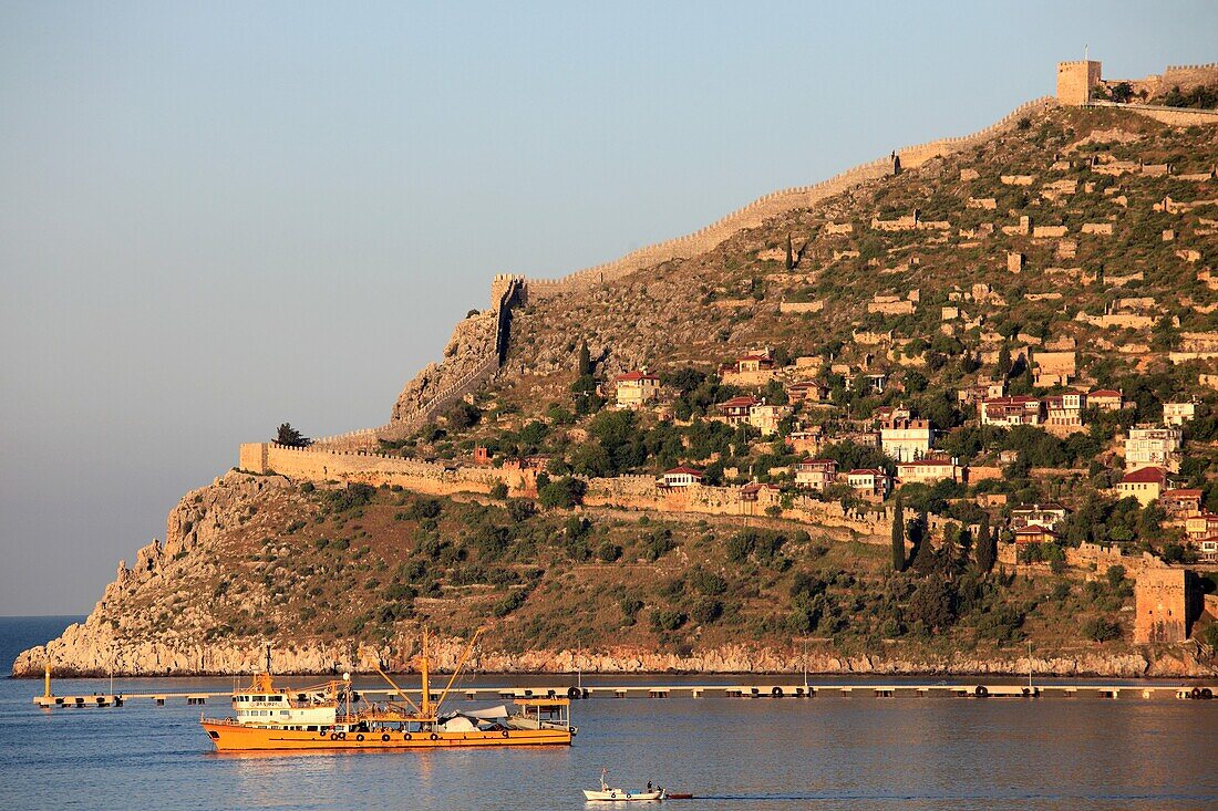 Turkey, Alanya, Seljuk Fortress, skyline,