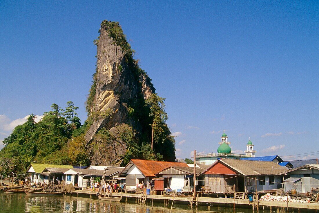 Thailand, Phang-Nga Bay, Ko Panyi muslim fishing village