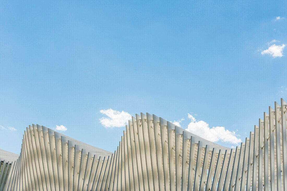 high speed railway station Mediopadana, architect Santiago Calatrava, Reggio nell`Emilia, Provinz Reggio Emilia, Italy