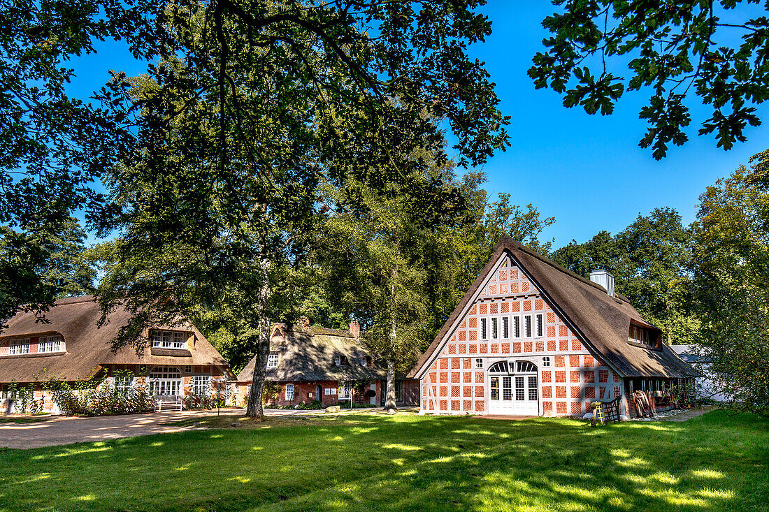 Haus im Schluh, Heinrich Vogeler Sammlung, Worpswede, Teufelsmoor, Niedersachsen, Deutschland