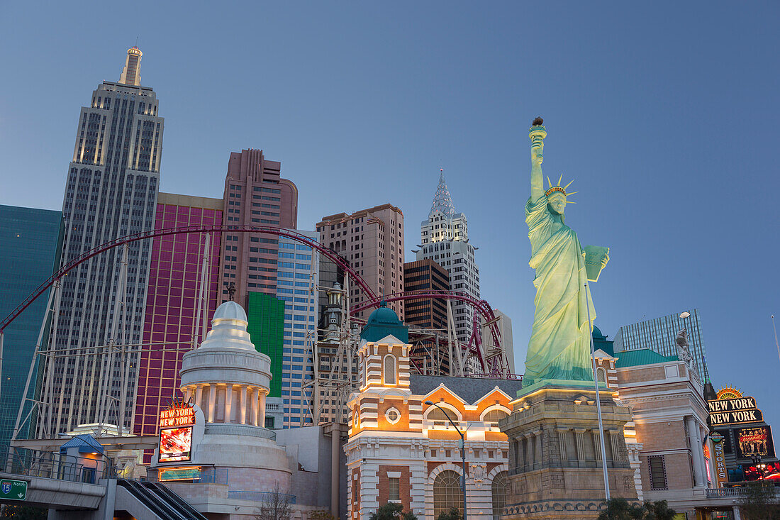 New York New York Hotel, Strip, Las Vegas Boulevard, Las Vegas, Nevada, USA