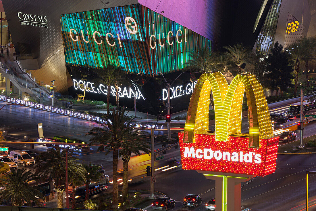 City Center Place, McDonals Symbol, Strip, South Las Vegas Boulevard, Las Vegas, Nevada, USA