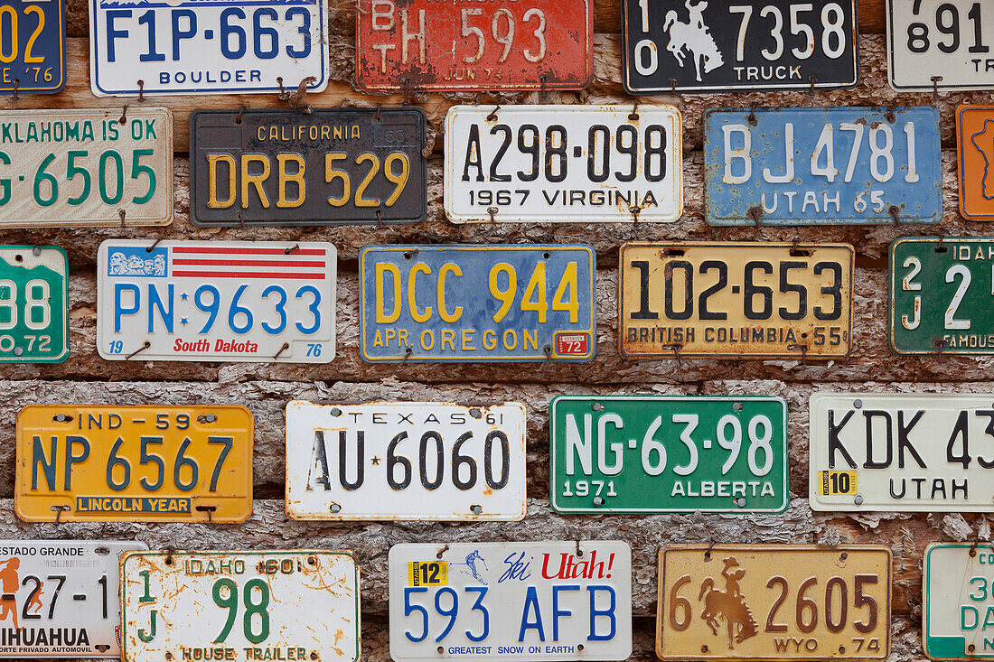 Nummernschilder, Kraftfahrzeug, Utah, USA