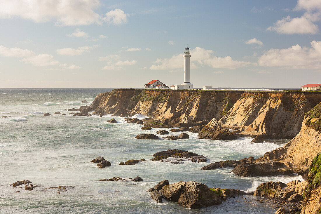 Point Arena Lighthouse and Museum, Arena Rock Marine Natural Preserve, California, United States