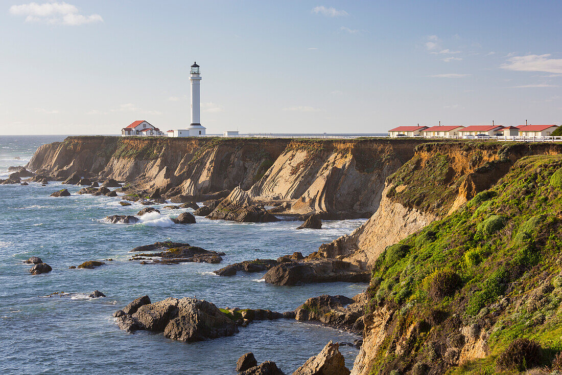 Point Arena Lighthouse and Museum, Arena Rock Marine Natural Preserve, California, United States