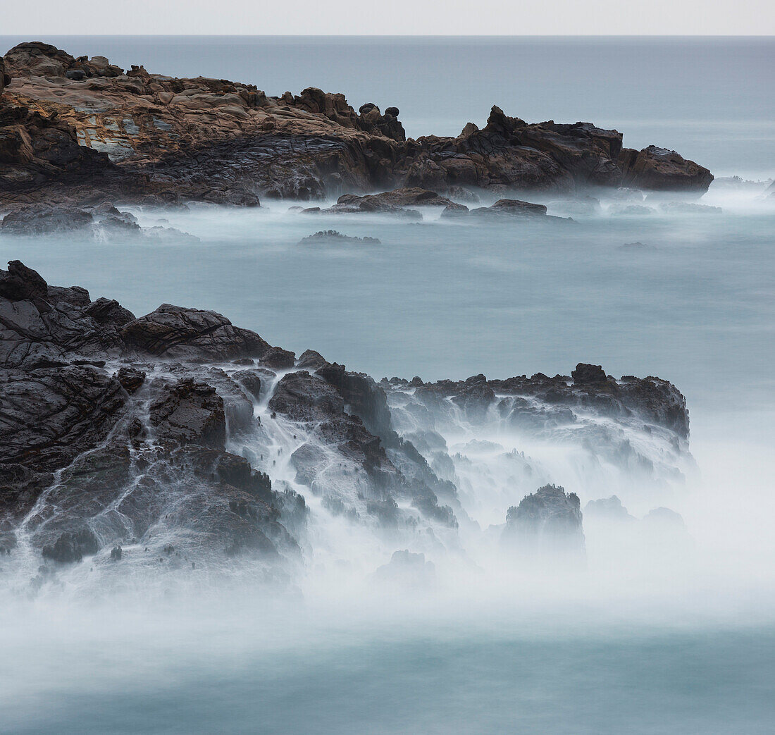 Sandstein, Salt Point State Park, Sonoma Coast, Kalifornien, USA